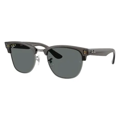 Ray-Ban Unisex Sunglass RBR0504S Clubmaster Reverse - Frame color: Transparent Dark Grey On Gun