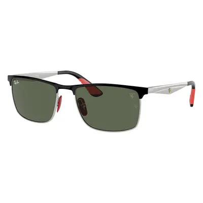 Ray-Ban Unisex Sunglass RB3726M Scuderia Ferrari Collection - Frame color: Black On Silver, Len