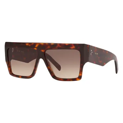 Celine Woman Sunglass CL40092I - Frame color: Tortoise Brown, Lens color: Brown Grad