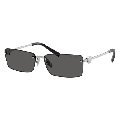 Tiffany & Co. Unisex Sunglass TF3108B - Frame color: Silver, Lens color: Dark Grey