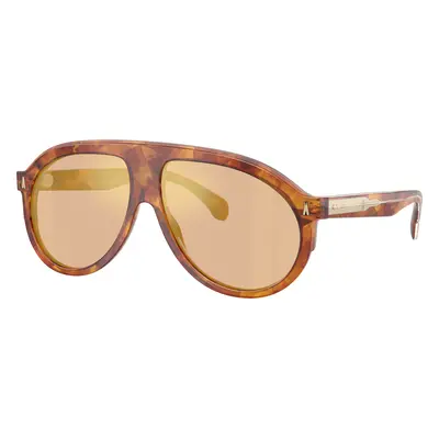 Moncler Unisex Sunglass ME6001 Fhaite - Frame color: Brown Tortoise, Lens color: Dark Orange Mi