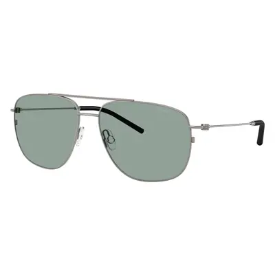 Moncler Unisex Sunglass ME4004 Alumni - Frame color: Shiny Gunmetal, Lens color: Petrol Green