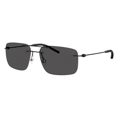 Moncler Unisex Sunglass ME4003 Doppler - Frame color: Matte Black, Lens color: Light Grey Gradi