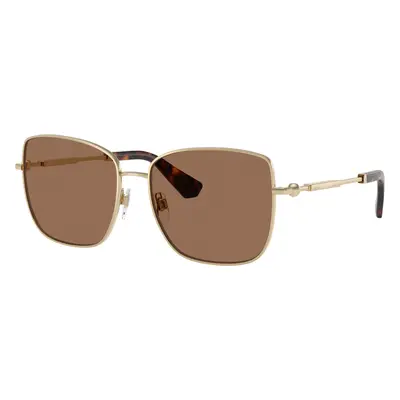 Burberry Woman Sunglass BE3158 - Frame color: Light Gold, Lens color: Dark Brown