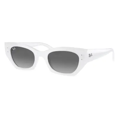 Ray-Ban Unisex Sunglass RB4430F Zena Bio-Based - Frame color: White Snow, Lens color: Grey