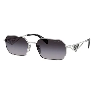 Prada Woman Sunglass PR A51S - Frame color: Silver, Lens color: Grey Gradient