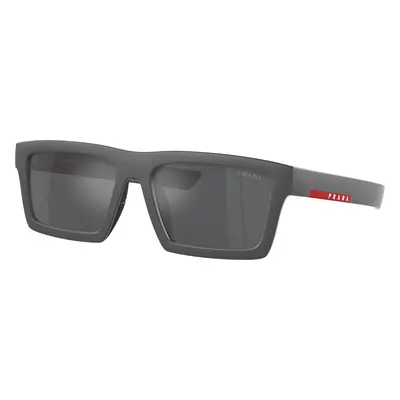 Prada Linea Rossa Man Sunglass PS 02ZSU - Frame color: Metal Grey, Lens color: Grey Mirror Silv