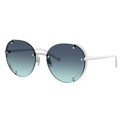 Tiffany & Co. Woman Sunglass TF3110KB - Frame color: Silver Gold Plated, Lens color: Azure Grad