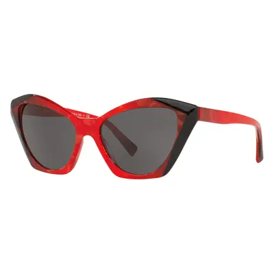 Alain Mikli Woman Sunglass A05056 AMBRETTE - Frame color: Rouge Noir Mikli/Noir Mikli, Lens col