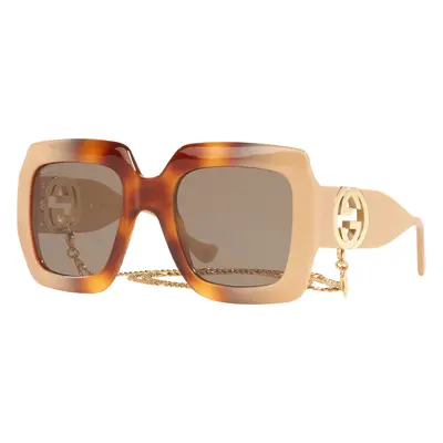 Gucci Woman Sunglass GG1022S - Frame color: Brown, Lens color: Brown