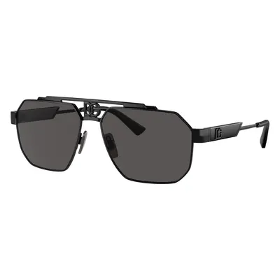 Dolce&Gabbana Man Sunglass DG2294 - Frame color: Black, Lens color: Dark Grey