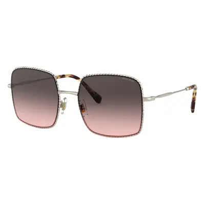 Miu Miu Woman Sunglass MU 61VS - Frame color: Pale Gold, Lens color: Pink Gradient Grey