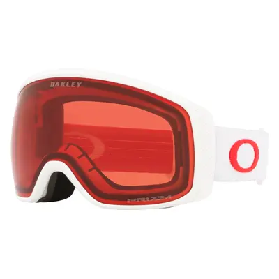 Oakley Unisex Sunglass OO7105 Flight Tracker M Snow Goggles - Frame color: Matte White Red, Len