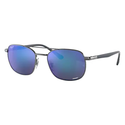 Ray-Ban Unisex Sunglass RB3670CH Chromance - Frame color: Gunmetal, Lens color: Grey/Blue