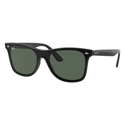 Ray-Ban Unisex Sunglass RB4440N Blaze Wayfarer - Frame color: Black, Lens color: Green