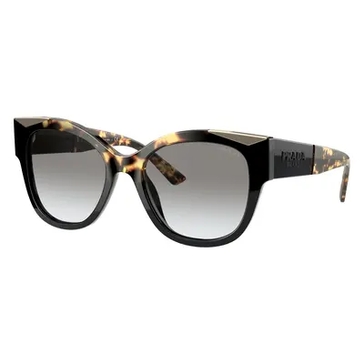 Prada Woman Sunglass PR 02WS - Frame color: Black/Medium Havana, Lens color: Grey Gradient