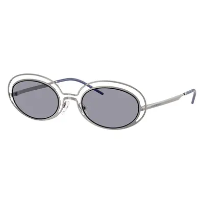 Emporio Armani Woman Sunglass EA2160 - Frame color: Shiny Gunmetal, Lens color: Blue