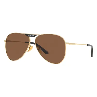 Balenciaga Unisex Sunglass BB0244S - Frame color: Gold, Lens color: Brown