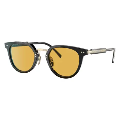 Prada Man Sunglass PR 17YS - Frame color: Black, Lens color: Yellow Orange