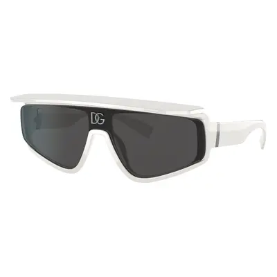 Dolce&Gabbana Man Sunglass DG6177 - Frame color: White, Lens color: Dark Grey