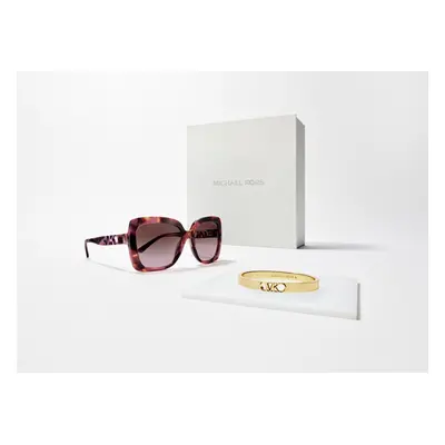 Michael Kors Woman Sunglass MK2213 Nice Sunglasses + Jewelry Gift Set - Frame color: Plum Graph