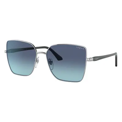 Vogue Eyewear Woman Sunglass VO4199S - Frame color: Silver, Lens color: Azure Gradient Dark Blu