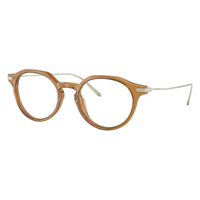 Prada Man Sunglass PR 12YS - Frame color: Opal Honey, Lens color: Clear Blue Light Filter