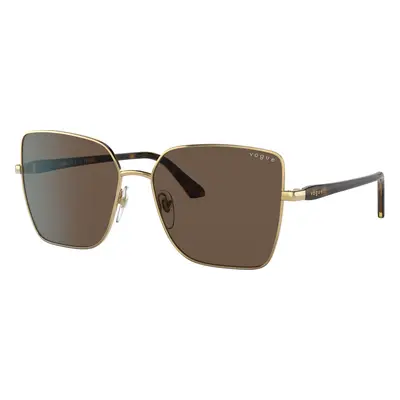 Vogue Eyewear Woman Sunglass VO4199S - Frame color: Gold, Lens color: Dark Brown