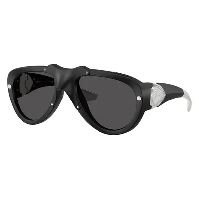 Burberry Unisex Sunglass BE4433BU - Frame color: Black Rubber, Lens color: Dark Grey