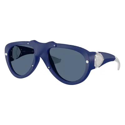 Burberry Unisex Sunglass BE4433BU - Frame color: Blue Rubber, Lens color: Dark Blue