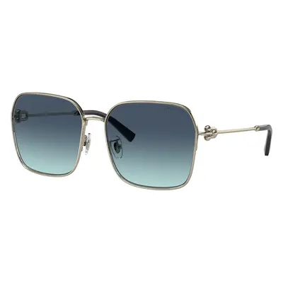 Tiffany & Co. Woman Sunglass TF3093D - Frame color: Pale Gold, Lens color: Azure Gradient Blue