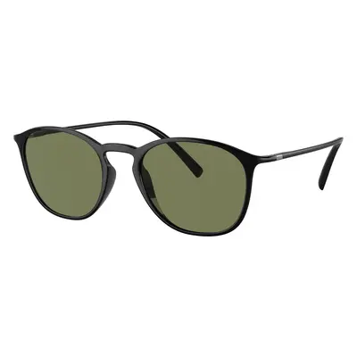 Giorgio Armani Man Sunglass AR8186U - Frame color: Shiny Black, Lens color: Green