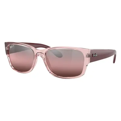 Ray-Ban Unisex Sunglass RB4388 - Frame color: Transparent Pink, Lens color: Red