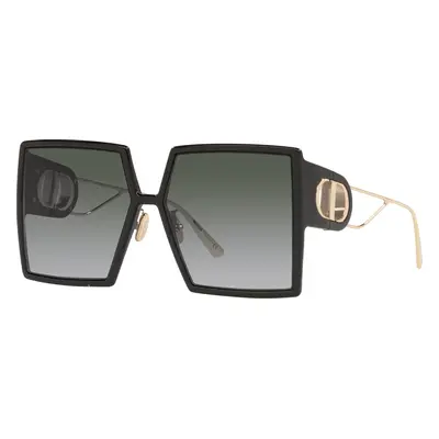 DIOR Woman Sunglass 30Montaigne SU - Frame color: Black & Gold, Lens color: Smoke