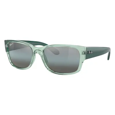 Ray-Ban Unisex Sunglass RB4388 - Frame color: Transparent Green, Lens color: Blue