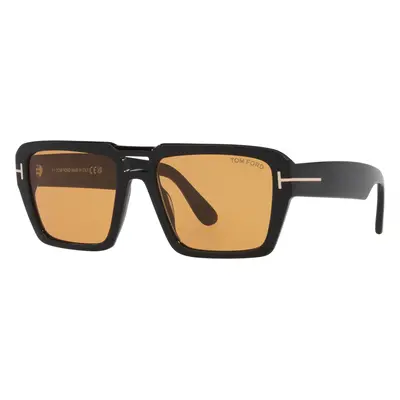 Tom Ford Man Sunglass Redford TR - Frame color: Black Shiny, Lens color: Brown