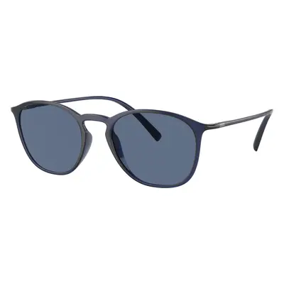 Giorgio Armani Man Sunglass AR8186U - Frame color: Transparent Blue, Lens color: Dark Blue