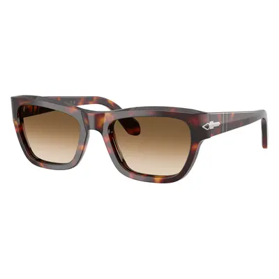 Persol Unisex Sunglass PO0091S - Frame color: Havana, Lens color: Clear Gradient Brown