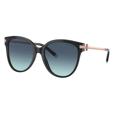 Tiffany & Co. Woman Sunglass TF4193B - Frame color: Black, Lens color: Azure Gradient Blue