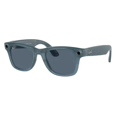 Ray-Ban Unisex RW4006 Ray-Ban | Meta Wayfarer - Frame color: Jeans, Lens color: Dusty Blue