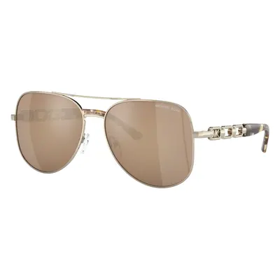 Michael Kors Woman Sunglass MK1121 Chianti - Frame color: Light Gold, Lens color: Gold Mirror