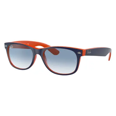 Ray-Ban Unisex Sunglass RB2132 New Wayfarer Color Mix - Frame color: Blue On Orange, Lens color