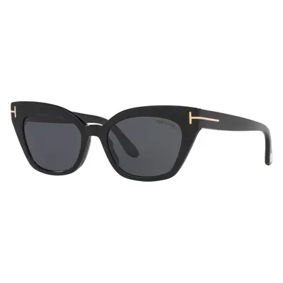 Tom Ford Woman Sunglass Juliette - Frame color: Shiny Black, Lens color: Grey