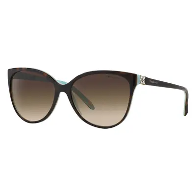 Tiffany & Co. Woman Sunglass TF4089B - Frame color: Havana On Tiffany Blue, Lens color: Brown G