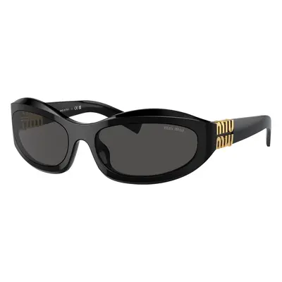 Miu Miu Woman Sunglass MU 14ZS - Frame color: Black, Lens color: Dark Grey