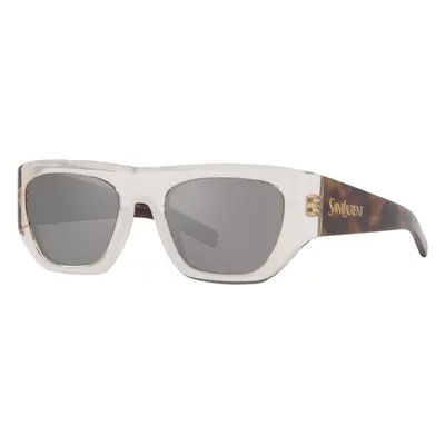 Saint Laurent Woman Sunglass SL 740 - Frame color: Brown Light, Lens color: Silver