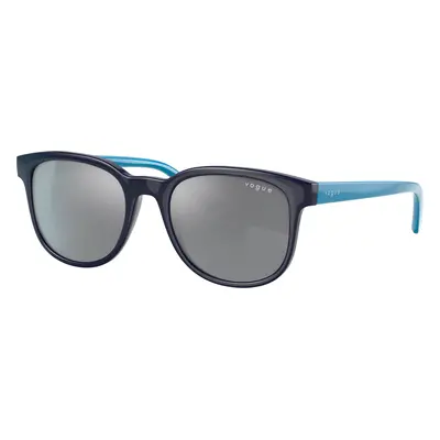 Vogue Eyewear Unisex Sunglass VJ2011 - Frame color: Dark Blue, Lens color: Grey Mirror Silver G