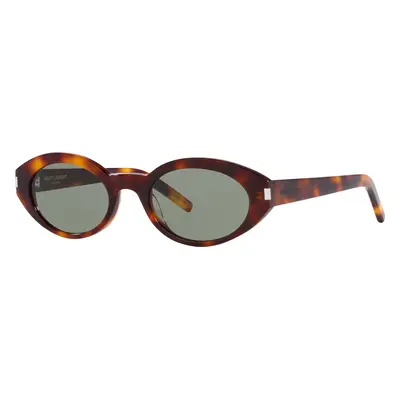 Saint Laurent Woman Sunglass SL 567 - Frame color: Brown Light, Lens color: Green