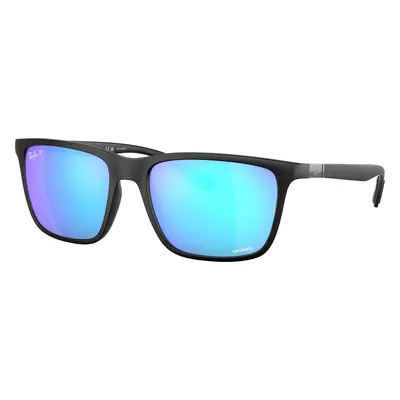 Ray-Ban Man Sunglass RB4385 - Frame color: Black, Lens color: Green/Blue