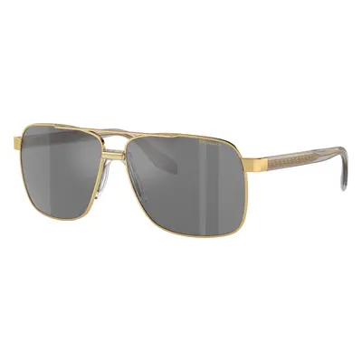 Versace Man Sunglass VE2174 - Frame color: Gold, Lens color: Dark Grey Mirror Silver Polarized